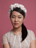 Bridal Birdcage Veil with Silk Flower Crown by Cappellino Millinery